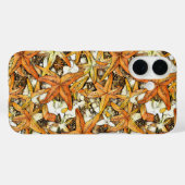 Lebendiges Seestern-Abstraktmuster-Design Case-Mate iPhone Hülle (Rückseite (Horizontal))