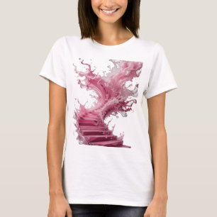 Lebendiges Silber ABSTRACT ART Individuelles T-Shi T-Shirt