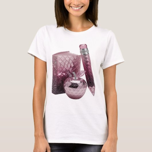 Lebendiges Silber ABSTRACT ART Moderne Gestaltung T-Shirt (Vorderseite)