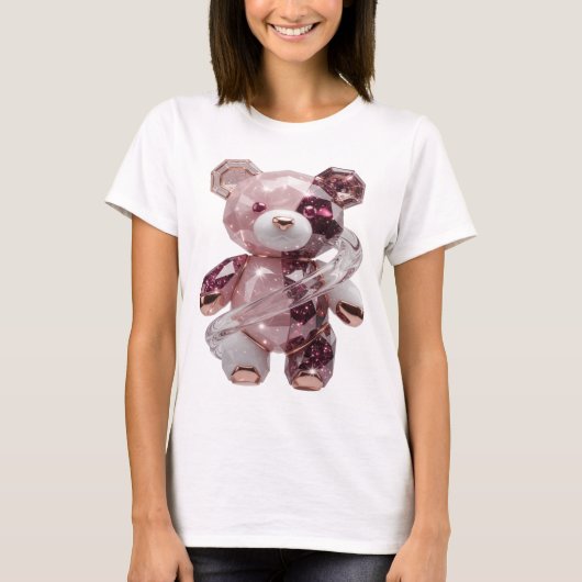 Lebendiges Silber ABSTRACT ART Statement Design T-Shirt (Vorderseite)
