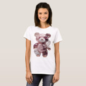 Lebendiges Silber ABSTRACT ART Statement Design T-Shirt (Vorne ganz)