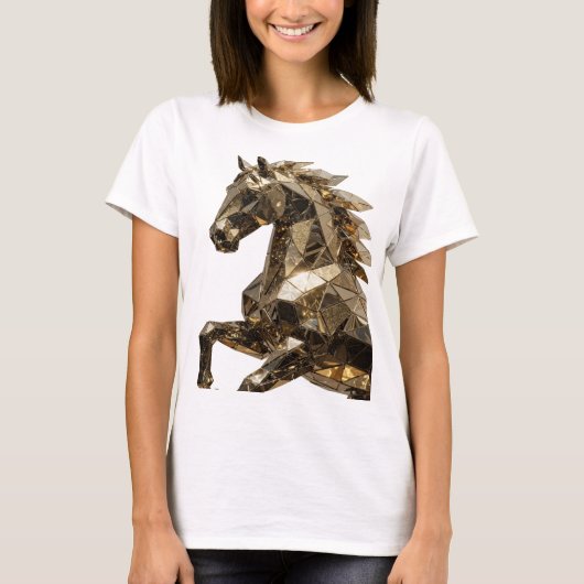 Lebendiges Silber ABSTRACT ART Statement Design T-Shirt (Vorderseite)