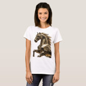 Lebendiges Silber ABSTRACT ART Statement Design T-Shirt (Vorne ganz)