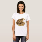 Lebendiges Silber-GELDBEUTEL-FROSCH-Zitat-Design T-Shirt (Vorne ganz)