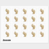 Lebendiges Silber GOLDENE HÄNDE Sticker Druck (Blatt)