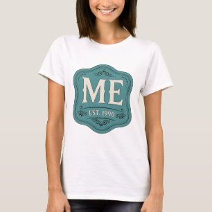 Lebendiges Silber ME EST 1990 Design T-Shirt