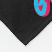Lebendiges Skidesign mit Grenoble-Text-Ski Fleecedecke (Ecke)
