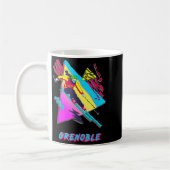 Lebendiges Skidesign mit grenoble-text-ski Kaffeetasse (Links)