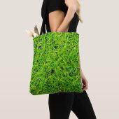 Lebendiges Smaragdgrün-Rasengras Tasche (Von Nahem)