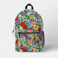 Lebendiges Sommer-Blumenwiese-Blumenmuster
