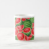 Lebendiges Sommer-Wassermelonen-Scheiben-Muster Kaffeetasse (Mittel)