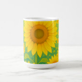 Lebendiges Sonnenblumenfeld-Muster Kaffeetasse (Mittel)