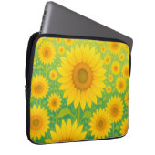 Lebendiges Sonnenblumenfeld-Muster Laptopschutzhülle (Vorne Rechts)