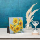 Lebendiges Sonnenblumenstrauß-Ölgemälde Fotoplatte (InSitu)