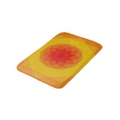 Lebendiges Sonnenstrahl-Design Badematte (Schrägansicht)