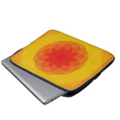 Lebendiges Sonnenstrahl-Design Laptopschutzhülle (Vorne Knopf)