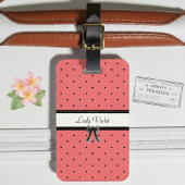 Lebendiges Sonnenuntergangs-Koralle Sommer Chic Ge Gepäckanhänger