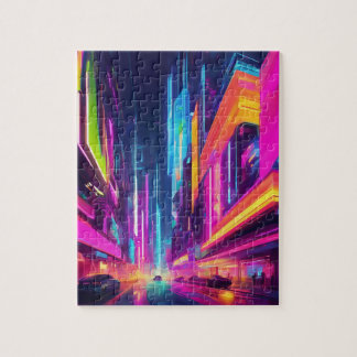 Lebendiges Stadtbild-Puzzle Puzzle