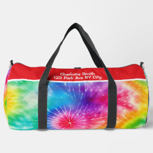 Lebendiges Sternen-Tie-Dye-Reisegepäck Duffle Bag