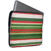 Lebendiges Streifenmuster Hintergrund Laptopschutzhülle (Vorne Rechts)