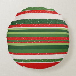 Lebendiges Streifenmuster-Hintergrund Rundes Kissen