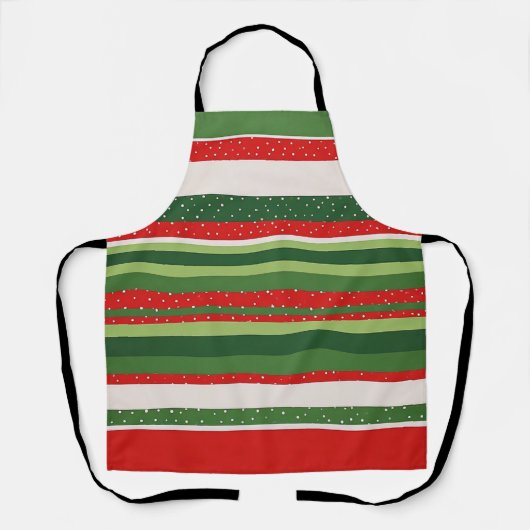 Lebendiges Streifenmuster Hintergrund Schürze (Vorderseite)