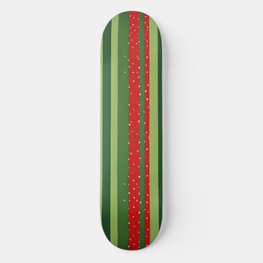 Lebendiges Streifenmuster Hintergrund Skateboard (Vorderseite)