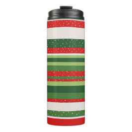 Lebendiges Streifenmuster-Hintergrund Thermosbecher