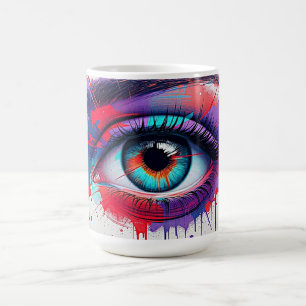 Lebendiges Surrealistisches Auge Kaffeetasse