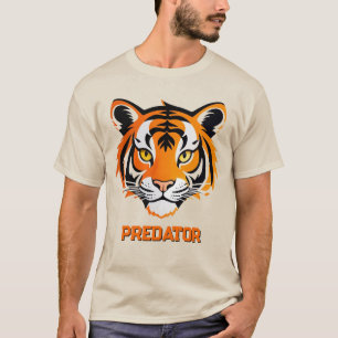Lebendiges Tigergesicht T-Shirt