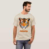 Lebendiges Tigergesicht T-Shirt (Vorne ganz)