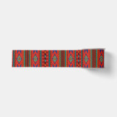 Lebendiges, tribal geometrisches Boho-Ethnik-Muste Ripsband (Vorderseite)