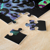 Lebendiges tropisches Blätter- und Blumenmuster Puzzle (Seite)