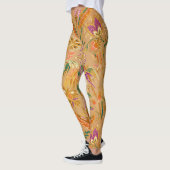 Lebendiges Vintage-Blumenmuster Leggings (Links)