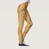 Lebendiges Vintage-Blumenmuster Leggings (Rechts)