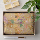 Lebendiges Vintage-Blumenmuster Seidenpapier (Geschenk)