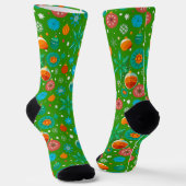 Lebendiges Weihnachtsfestmuster Socken (Gewinkelt)