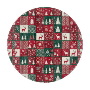 Lebendiges Weihnachtsmuster Schneidebrett