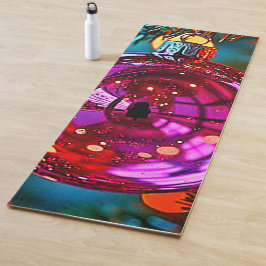 Lebendiges Weihnachtsschmuck-Funkeldesign Yogamatte