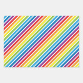 Lebendiges Weiß und Regenbogen-Muster Geschenkpapier Set (Vorderseite 3)
