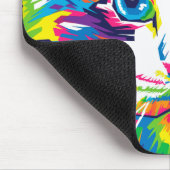 Lebendiges WPAP Katzenmauspad Mousepad (Ecke)