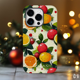 Lebendiges Zitrus- und Beerenfrucht-Design Frische Case-Mate iPhone 14 Pro Hülle
