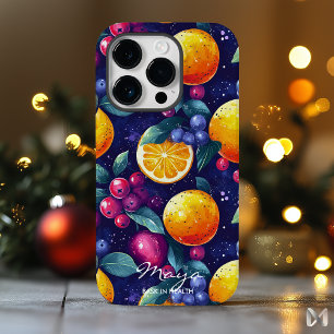 Lebendiges Zitrus- und Beerenobst Design & Kräftig Case-Mate iPhone 14 Pro Hülle