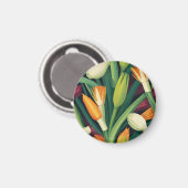 Lebendiges Zwiebelblütenmuster Magnet (Vorderseite/Rückseite)