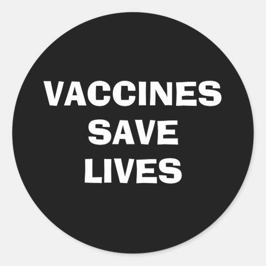 Lebendimpfstoffe Rettend Impfstoffe Runder Aufkleber (Vorderseite)