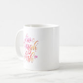 Lebendlachfisch, Geschenk für Angelfreunde Kaffeetasse (Vorderseite Links)