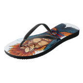 Lebenheld otaku weeb decal merke badesandalen (Schrägansicht)