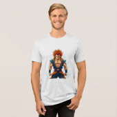 Lebenheld otaku weeb decal merke Tri-Blend shirt (Vorderseite voll)
