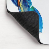 Lebenillustration der blauen Krabbe See, Küsten, Mousepad (Ecke)