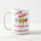 Lebens-Puzzletasse Kaffeetasse (Links)